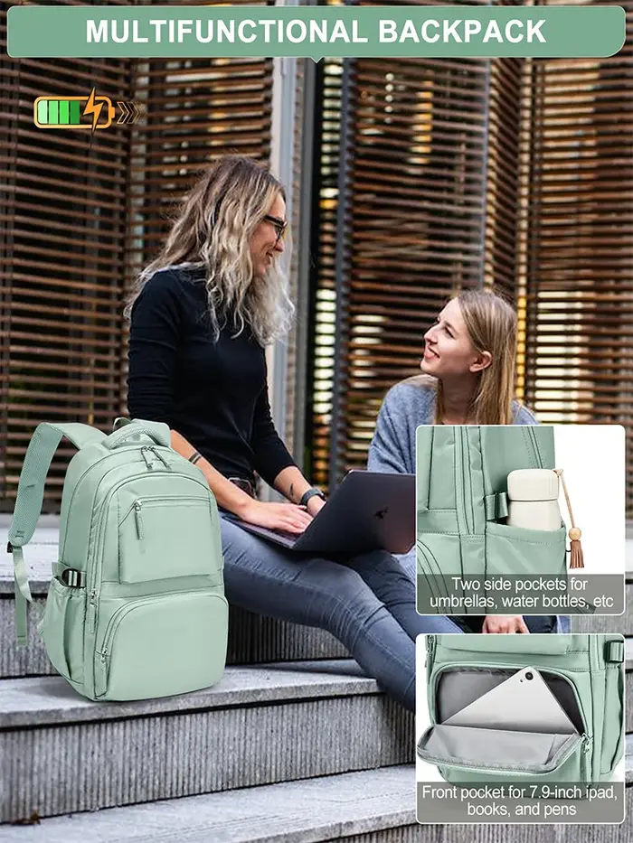 Sac à dos scolaire pour femmes hommes sac d'école pour garçons filles collège sac à dos Brevite sac à dos sac à dos pour ordinateur portable