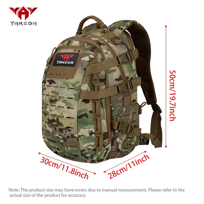YAKEDA sac à dos extérieur grande capacité avec sangle de taille et de poitrine
