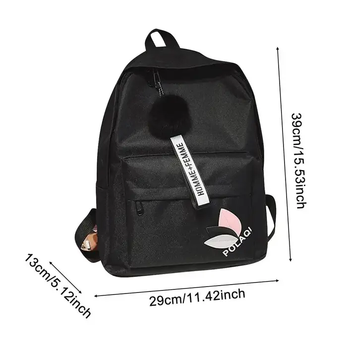 Sac à dos de grande capacité avec fermeture éclair pour femme