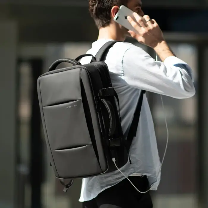 Heroic Knight sac à dos de voyage hommes sac à dos d'affaires école extensible USB sac grande capaci