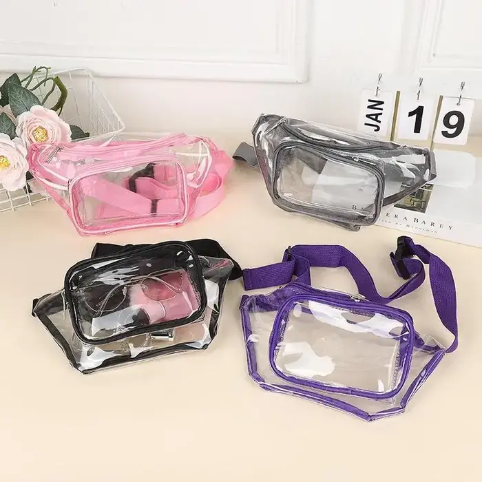 Nouvelle sacoche bandoulière transparente en PVC