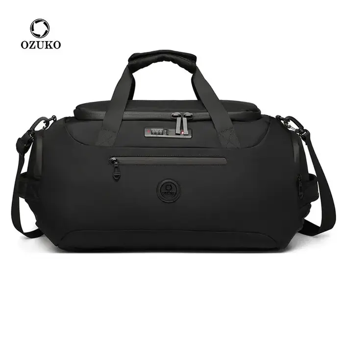 OZUKO hommes voyage sacs polochon grande capacité sacs à main de sport avec sac à chaussures poche h