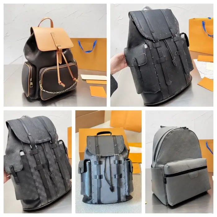 Marque de créateur sacs à dos classiques mode unisexe en cuir unisexe fourre-tout voyage épaule sacs