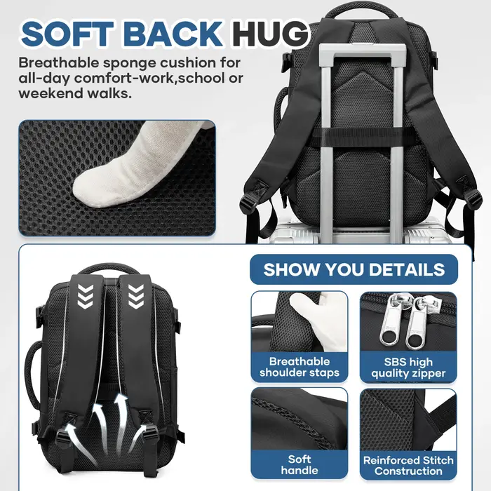 Sac à dos de voyage pour femmes et hommes