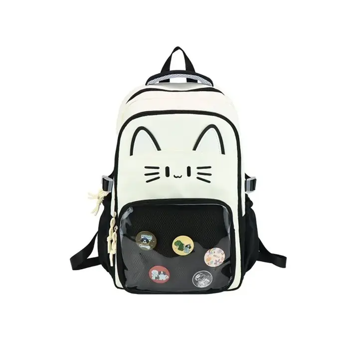 Kawaii Transparent Ita sac à dos grande capacité double bandoulière