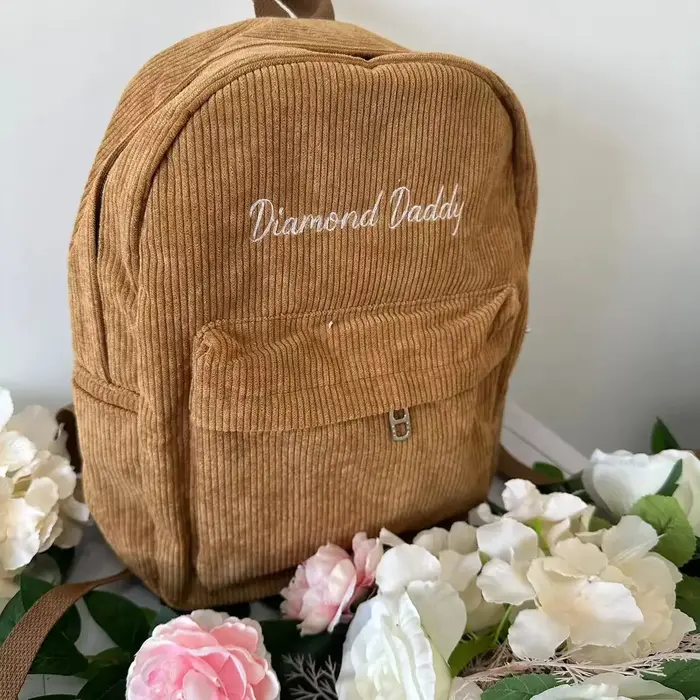 Sac à Dos Brodé Personnalisé avec Nom pour Enfant