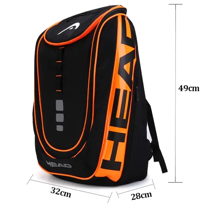 Véritable tête Tennis sac à dos équipe multi-fonctionnel sport Badminton raquette sac pour 1-2 pièces Padel avec sac à chaussures
