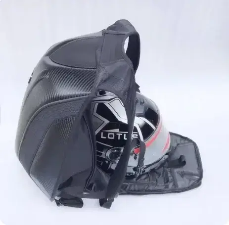 Sac à dos moto extensible 30-48L pour casque intégral