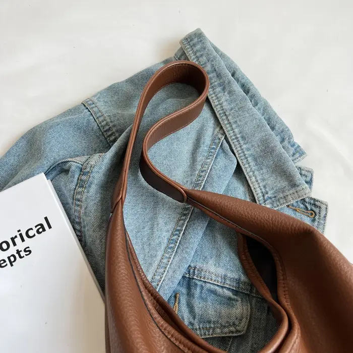sac a main femme sac bandouillere femme sacs à provisions sacs fourre-tout Ensemble de sacs à main en cuir souple pour femmes, fourre-tout à bandoulière Simple, couleur Pure, grande capacité, 2 en 1