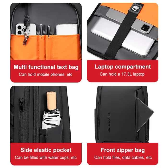 Sac à dos FENRUIEN, sac pour ordinateur portable 16 pouces pour homme