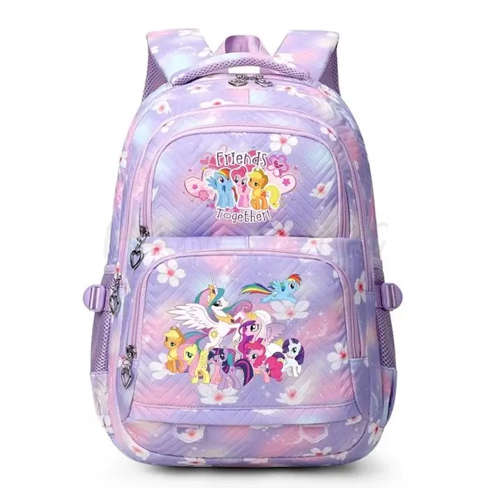 Nouveau sac à dos My Little Pony, sacs d'école colorés de grande capacité pour filles, garçons, étudiants, adolescents, sac à dos décontracté pour femmes, Mochilas de voyage