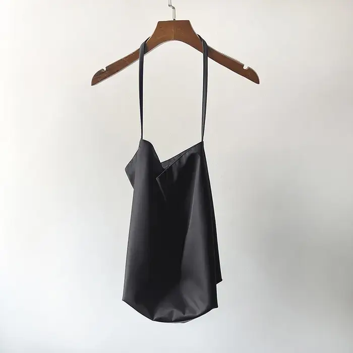Sac fourre-tout en nylon souple de grande capacité, bandoulière unique, sangle ouverte, sac à bandou