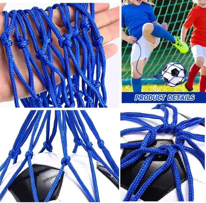 Sac de transport en nylon à maille solide pour ballons de football et de basketball
