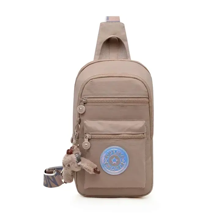 Nouveau Sac à Dos Messager Léger Multi-Zippé Grande Capacité Printemps-Été 2026, Sac Bandoulière Imp