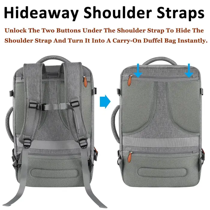 Nouveau Sac à Dos de Voyage Multifonctionnel pour Homme 2026 avec Compartiment à Chaussures, Cubes d