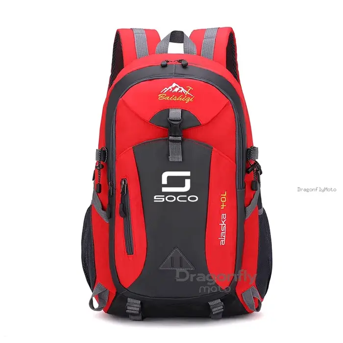 Soco Logo sac à dos moto étanche randonnée léger Trekking pêche sac polochon pour Super