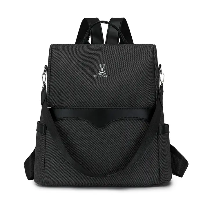 Sac à dos antivol multi-poches en Pu pour femmes, sac à dos de voyage de banlieue de grande capacité