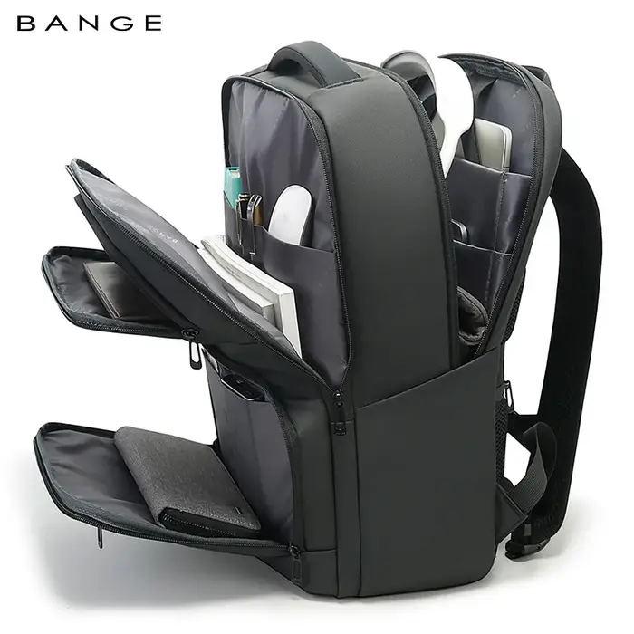 BANGE – sac à dos quotidien pour hommes, grande capacité, léger, étanche, pour ordinateur portable d