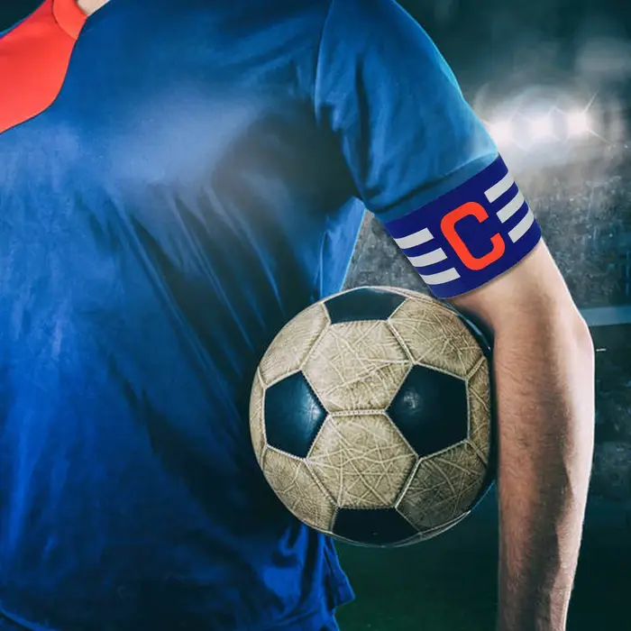 Brassard réglable du capitaine de football pour adultes et jeunes