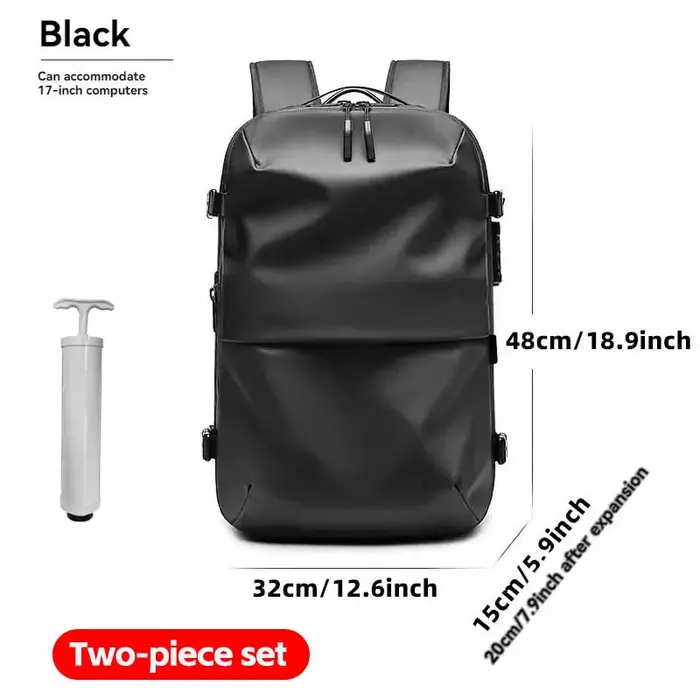 Sac à dos airbag à pompe à vide pour hommes et femmes