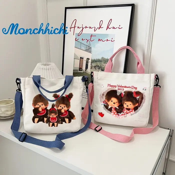 Sac en toile Monchhichi pour garçons et filles