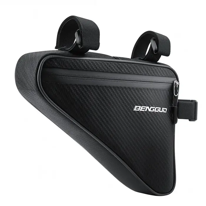 Sac triangulaire de vélo étanche, sac de cadre de vtt de grande capacité, sac de rangement Portable 