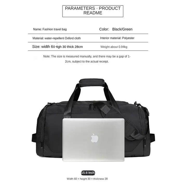 Sac de voyage de grande capacité avec logo imprimé
