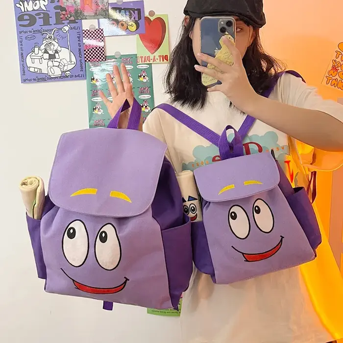 Sac à dos de dessin animé Dora l'exploratrice pour enfants