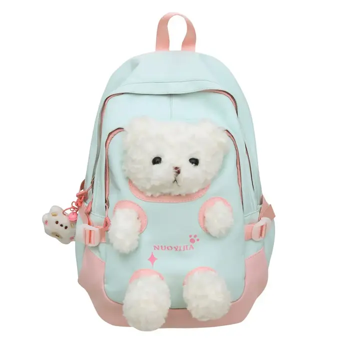 TRAVEASY – sac à dos ours en peluche pour filles