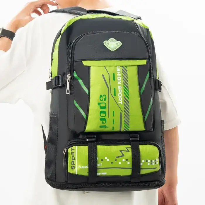 Sac à dos de sport imperméable grande capacité avec plusieurs poches et bretelles rembourrées, parfa