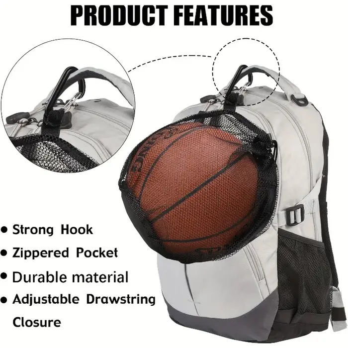 LIUSHADUOLA Sac de basket-ball portable en maille