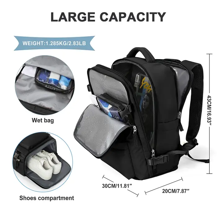 Sac à dos de voyage pour femme et homme