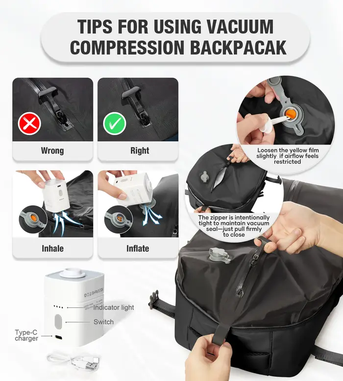 Easyjet sac de cabine 45x36x20 sac à dos de voyage sous vide