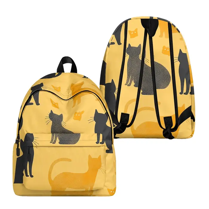 Sac à dos imprimé de chats de dessin animé renard mignon