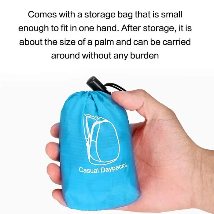 Sac à dos pliable étanche ultra léger pour sports de plein air