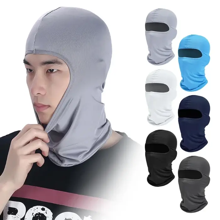 Masque facial complet randonnée cyclisme Camping chasse Airsoft casquette vélo couvre-tête été hommes femmes Ski