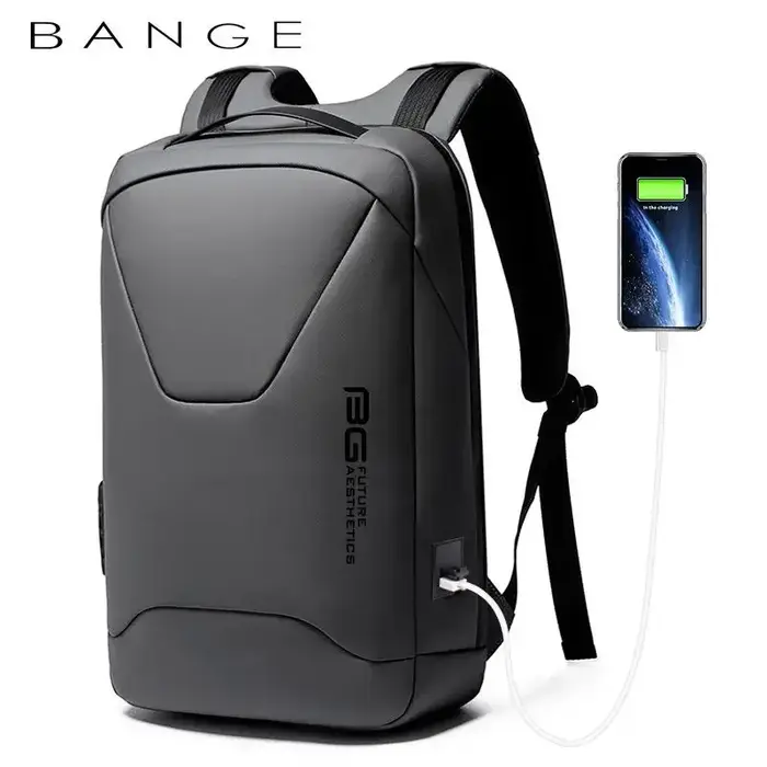 BANGE nouveaux hommes Anti-vol étanche sac à dos pour ordinateur portable 15.6 pouces travail quotid