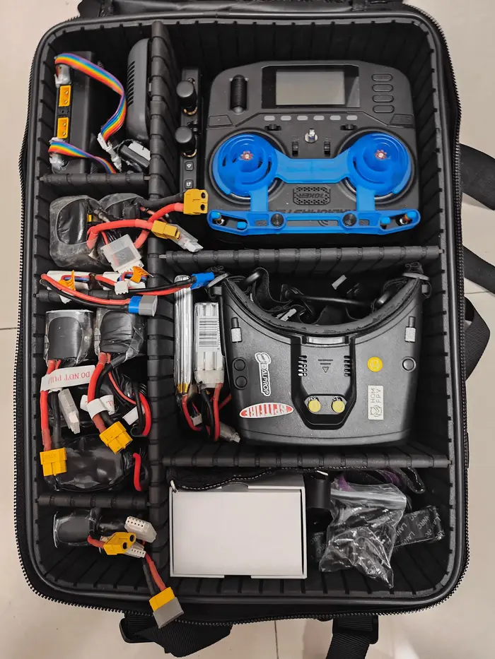 Sac à dos militaire FPV pour 4-5 drones, grande capacité 50x30x16cm, tissu imperméable et résistant aux éclaboussures pour quadricoptère FPV RC
