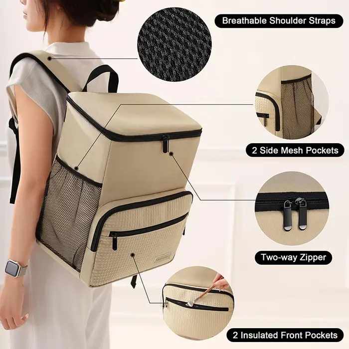 Sac à dos isotherme portable pour livraison