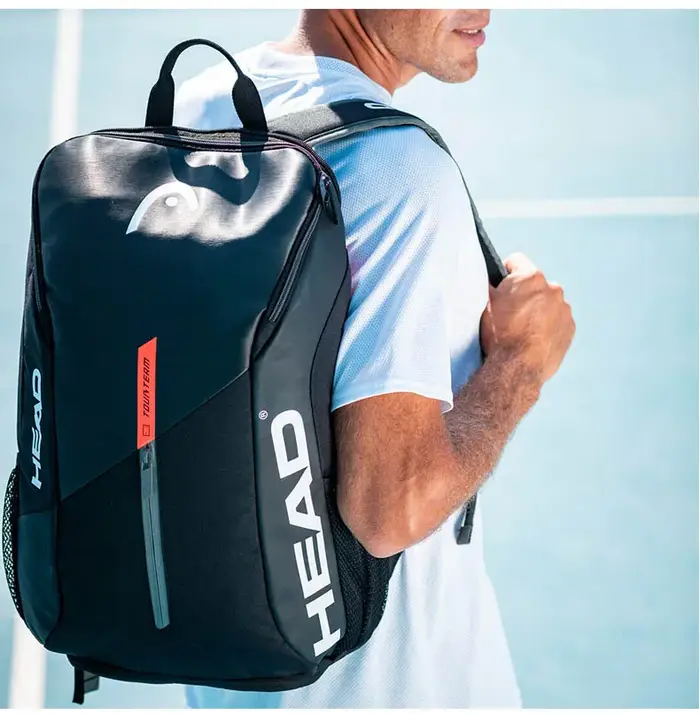 Sac à Dos de Tennis de Grande Capacité avec Compartiment à Chaussures, Raquettes de Salle