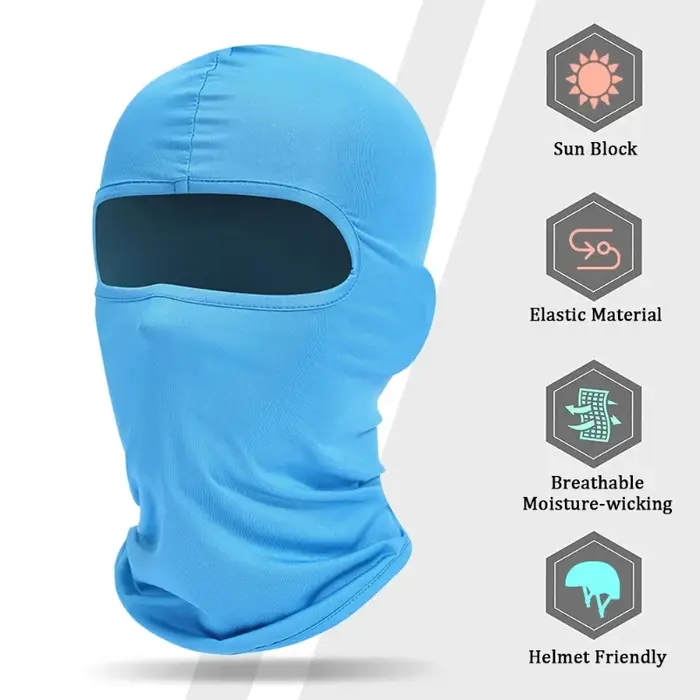 Masque facial complet randonnée cyclisme Camping chasse Airsoft casquette vélo couvre-tête été hommes femmes Ski