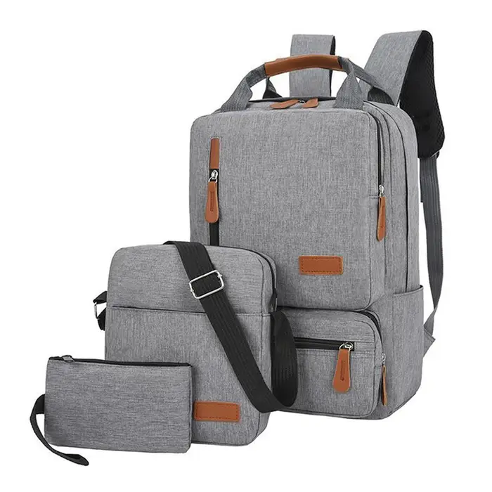 Ensemble de sac à dos pour ordinateur portable pour femmes et hommes, sac initié, petite poche pour 