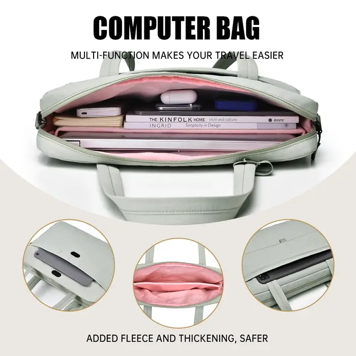 Sac pour ordinateur portable 16 pouces, sac à bandoulière haut de gamme pour tablette 14 pouces, sac à main pour femme, sac à bandoulière simple pour ordinateur portable 15 pouces, sac de protection p