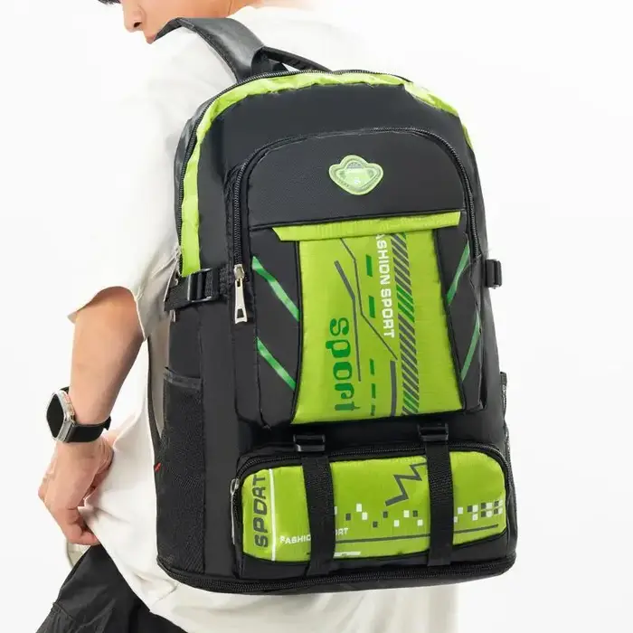 Sac à dos de sport imperméable grande capacité avec plusieurs poches et bretelles rembourrées