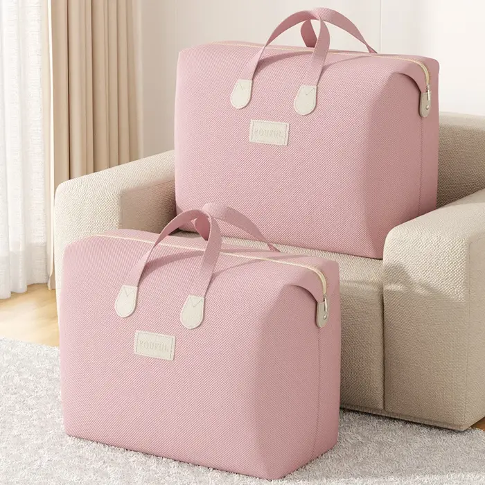 Sac polochon rose souple : parfait pour les voyages