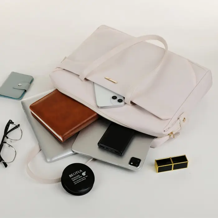 Sac d'ordinateur portable décontracté à la mode 14 pouces ordinateur simple bureau d'affaires travail sacs à main à