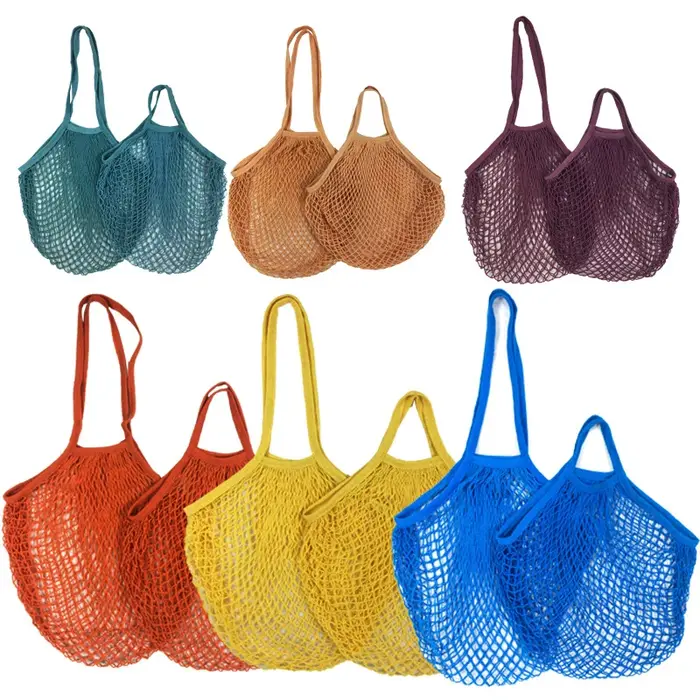 Sac à main en filet de coton lavable