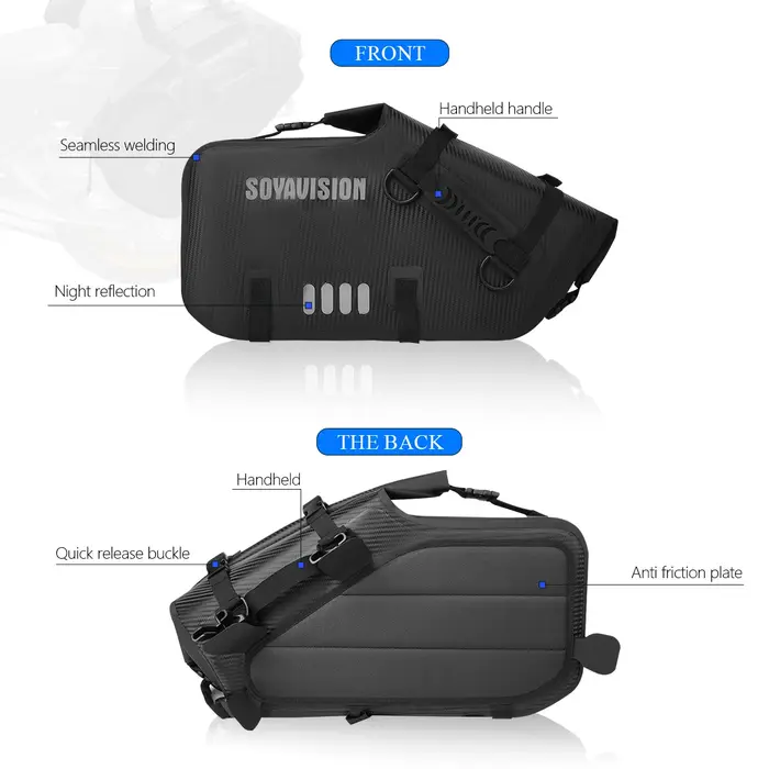 Sac de moto étanche pour extérieur 18L 28L 48L