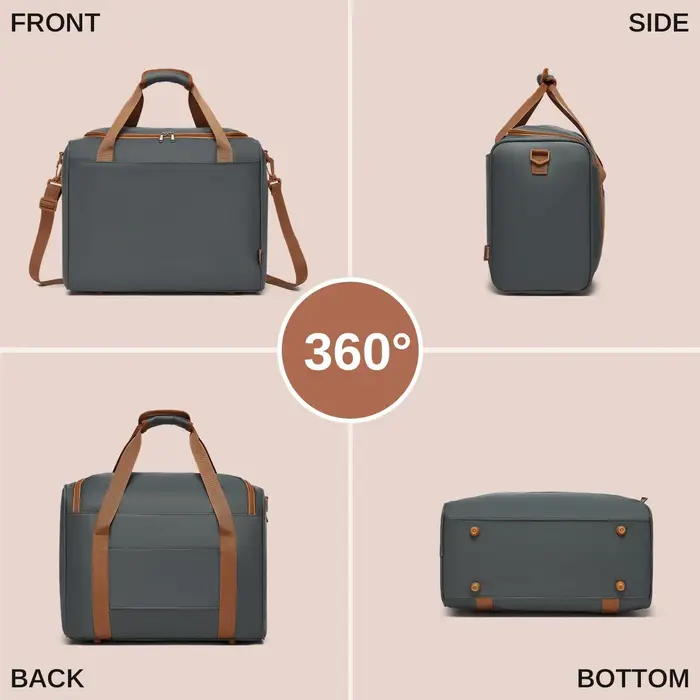 Kono 40x30x20cm Sac de voyage sous siège, bagage à main 20 L, gain de place pour Ryanair & EasyJet,