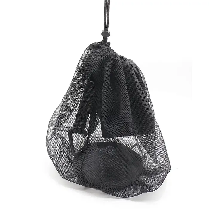 Sac à dos de sport portable à cordon de serrage, sac en filet pour le basketball, le football, le vo